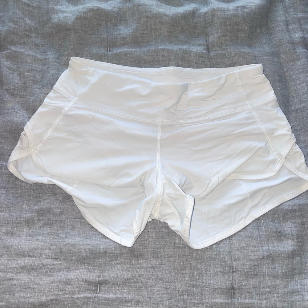 White Lululemon Size 4 Shorts